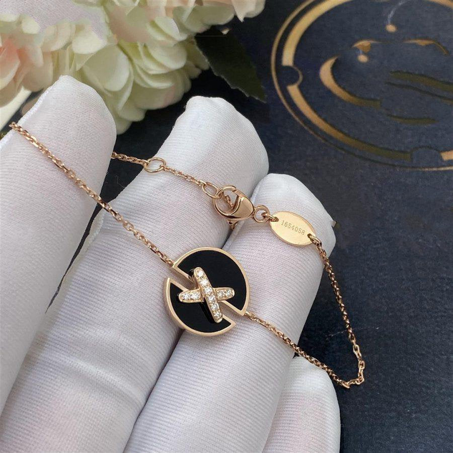 [Amore]JEUX DE BRACELET ONYX PINK GOLD DIAMOND