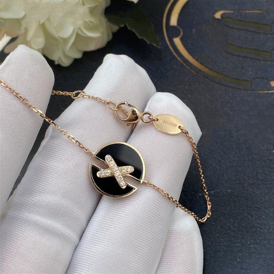 [Amore]JEUX DE BRACELET ONYX PINK GOLD DIAMOND
