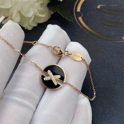 [Amore]JEUX DE BRACELET ONYX PINK GOLD DIAMOND