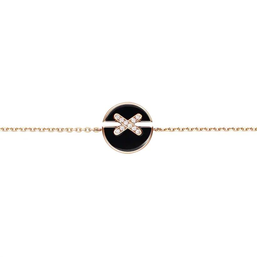 [Amore]JEUX DE BRACELET ONYX PINK GOLD DIAMOND
