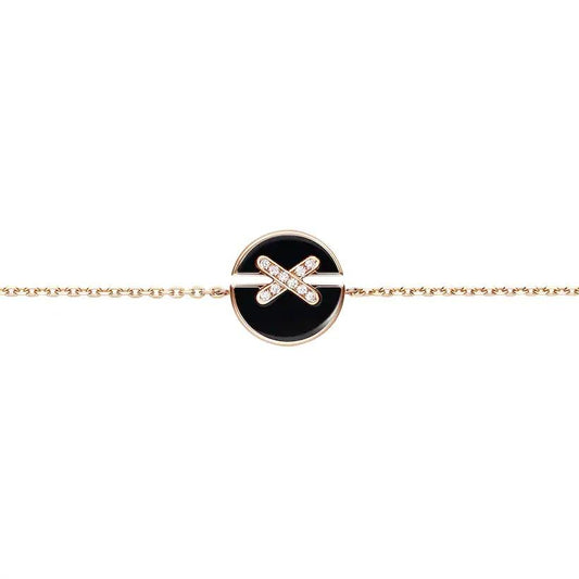 [Amore]JEUX DE BRACELET ONYX PINK GOLD DIAMOND