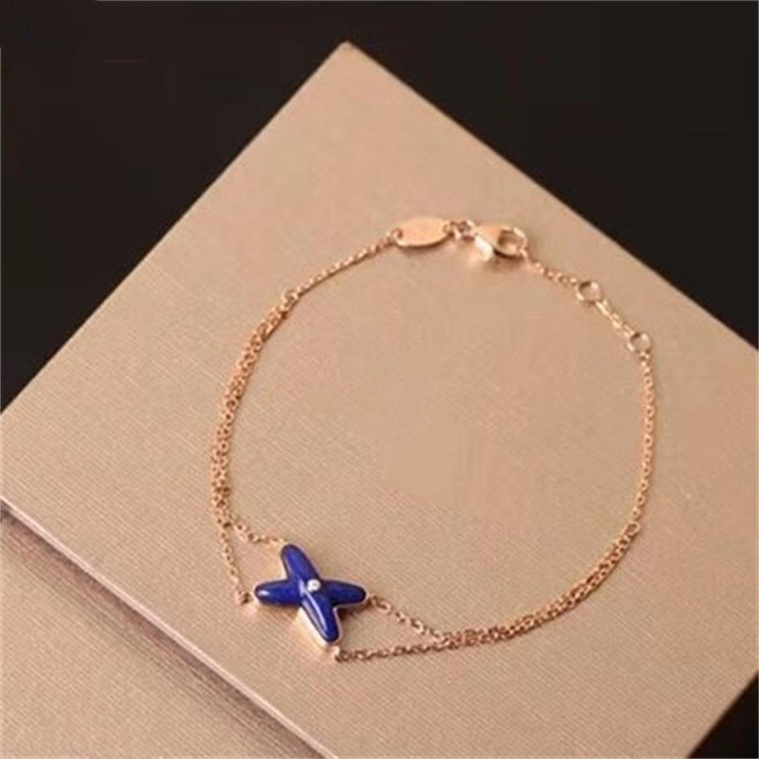 [Amore]Hollow Design Four-Leaf Clover Flower Shape Ring