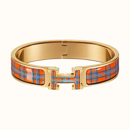 [Amore]H TARTAN BRACELET 12MM