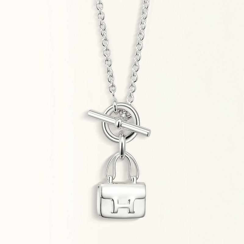 [Amore]POP H PEDANT SILVER NECKLACE