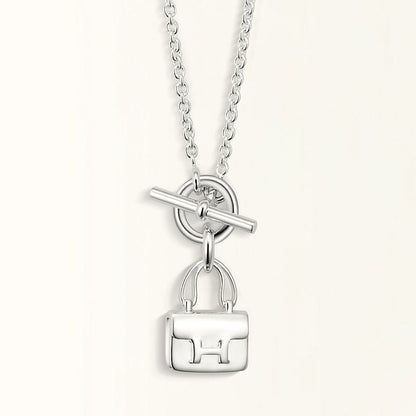 [Amore]POP H PEDANT SILVER NECKLACE