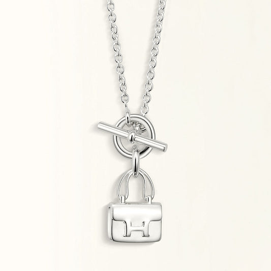 [Amore]POP H PEDANT SILVER NECKLACE