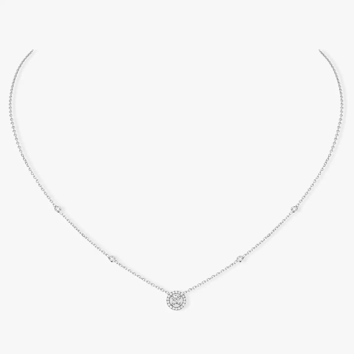 [Amore]Diamond Necklace 0,20ct Brilliant Shape Joy
