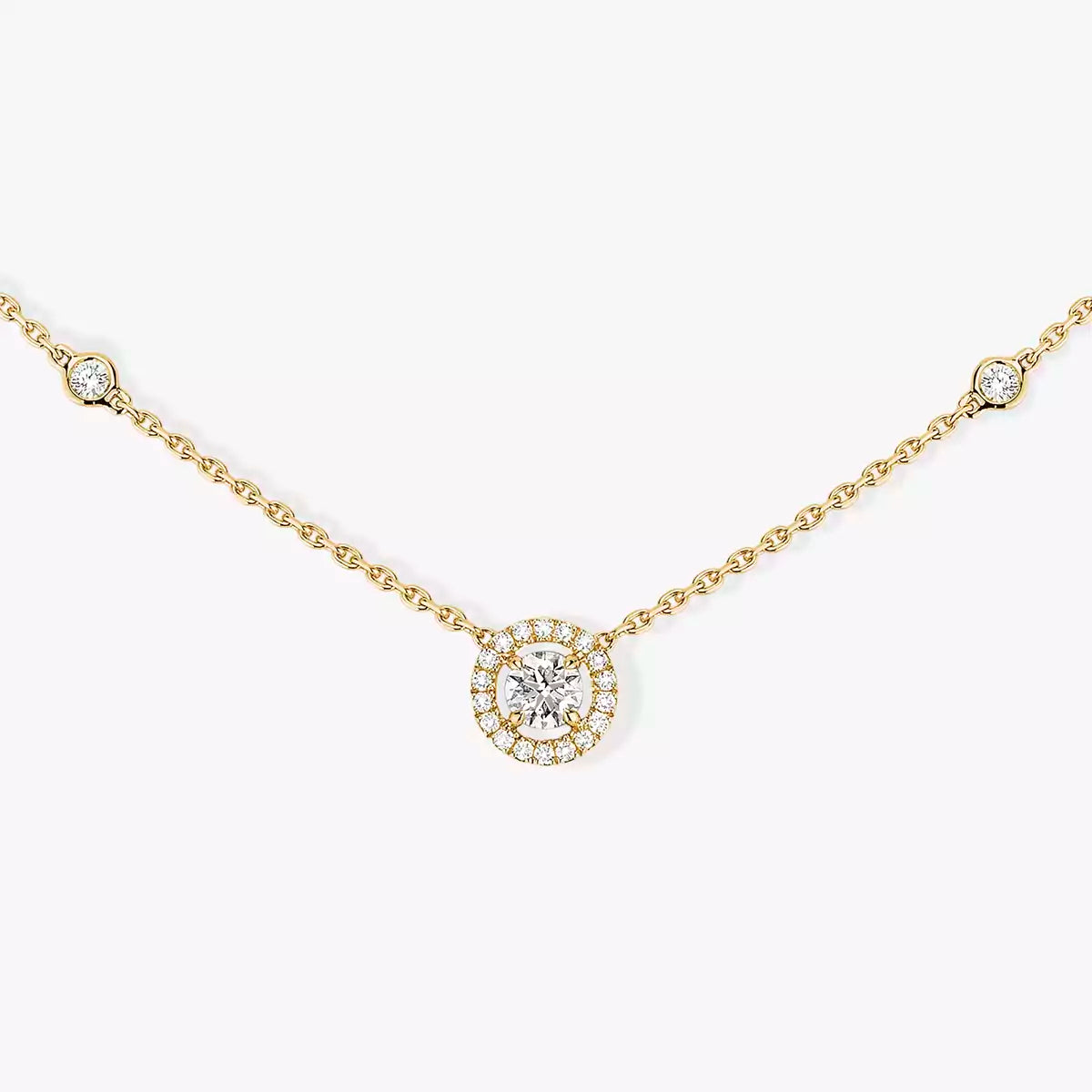 [Amore]Diamond Necklace 0,20ct Brilliant Shape Joy