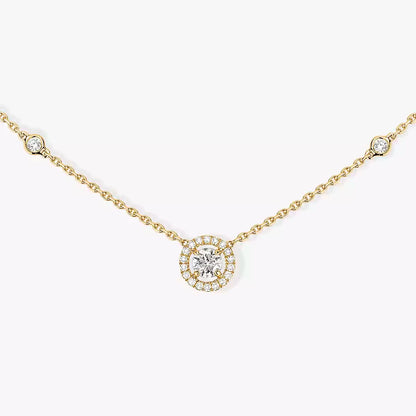 [Amore]Diamond Necklace 0,20ct Brilliant Shape Joy