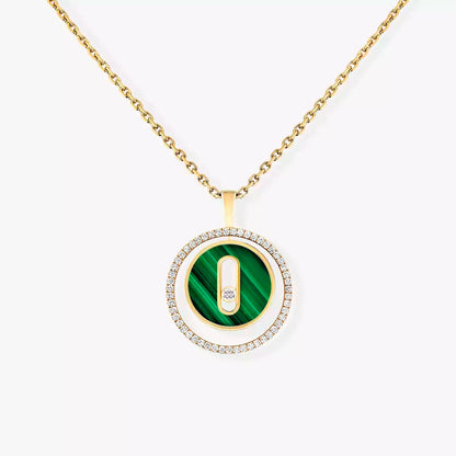 [Amore]Lucky Move Diamond Necklace in Rose Gold and White Mother-of-Pearl
