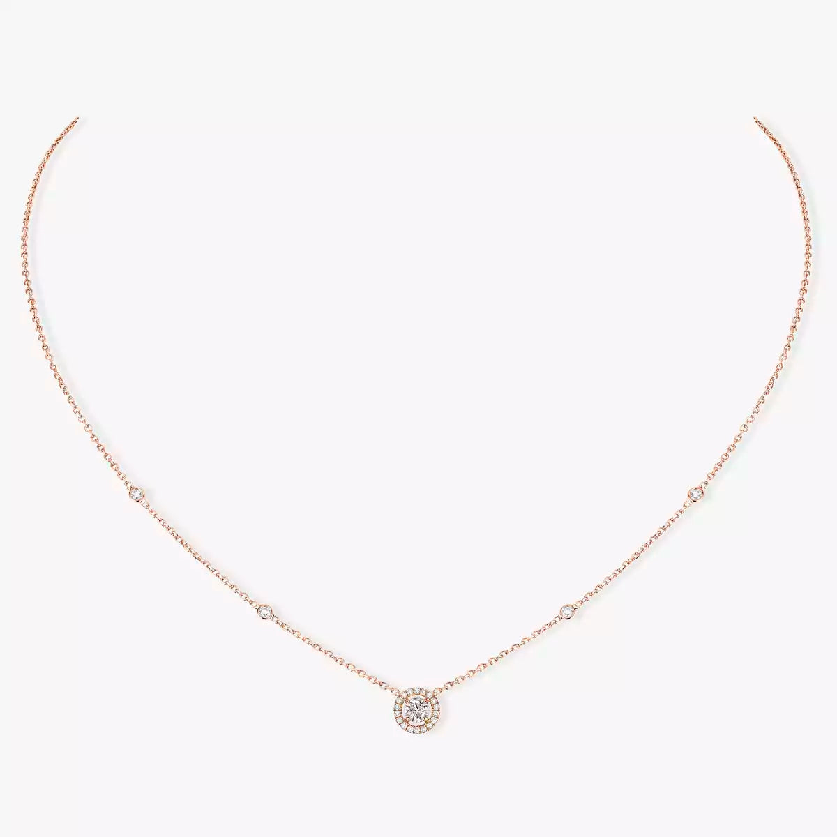[Amore]Diamond Necklace 0,20ct Brilliant Shape Joy
