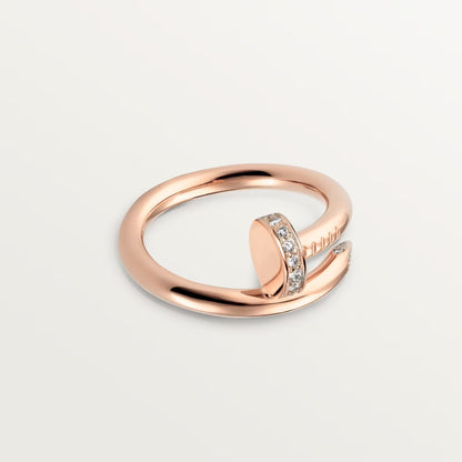 [Amore]JUSTE RING 2.6MM HALF DIAMOND