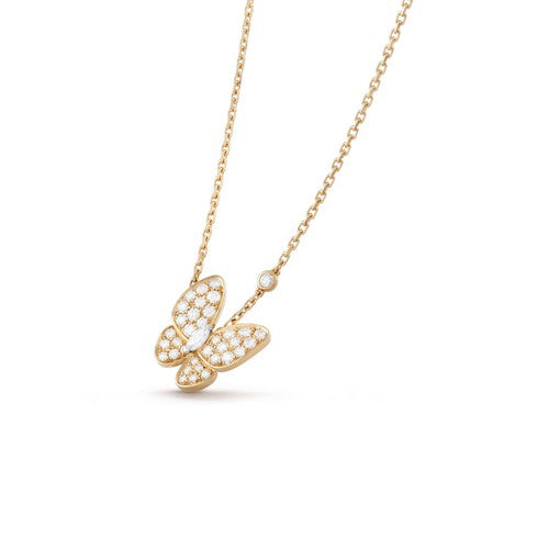[Amore]BUTTERFLY DIAMOND NECKLACE