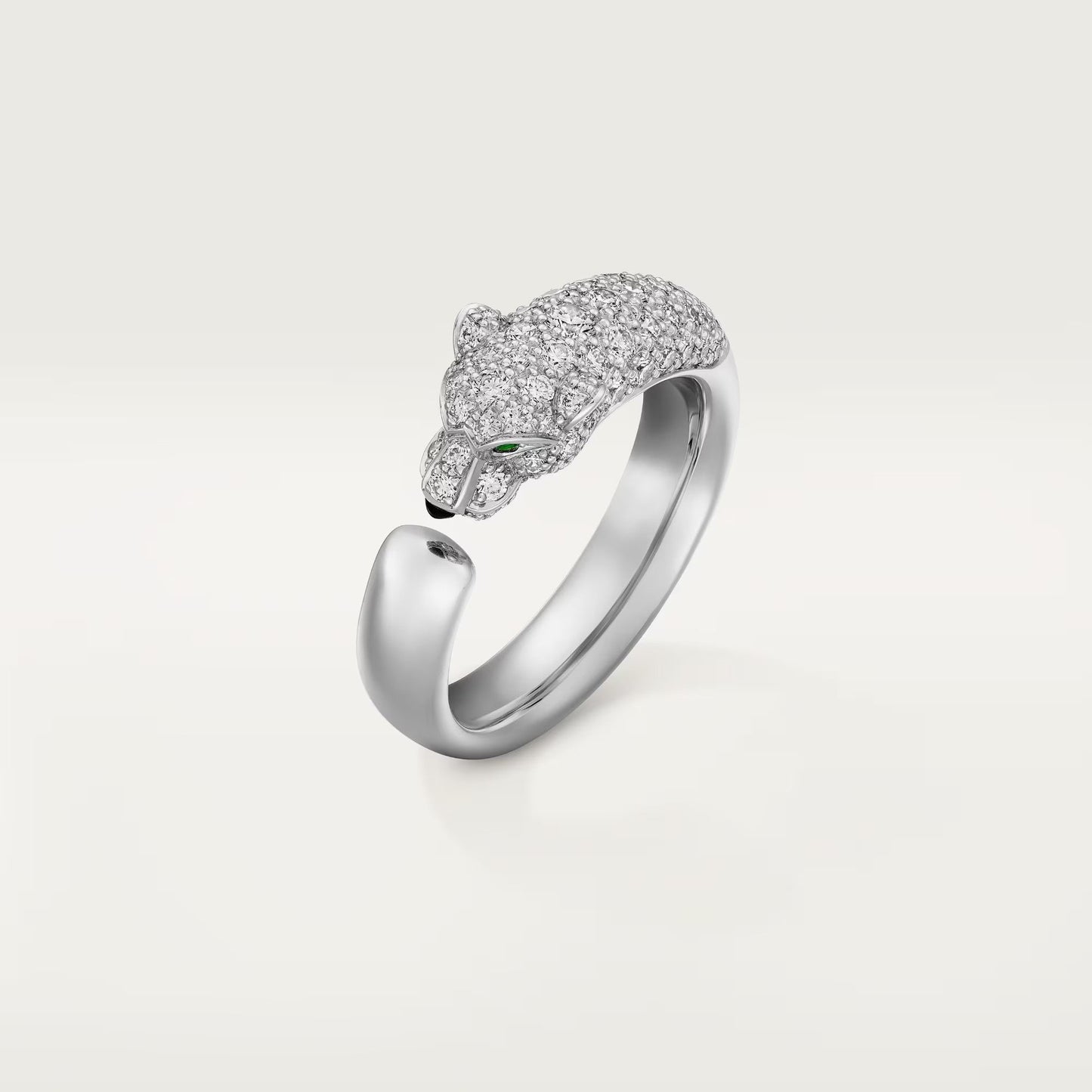 [Amore]PANTHERE HALF DIAMOND SMALL RING