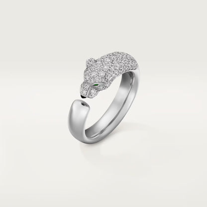 [Amore]PANTHERE HALF DIAMOND SMALL RING