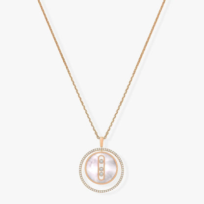 [Amore]LUCKY MOVE MM NACRE BLANCHE DIAMOND NECKLACE