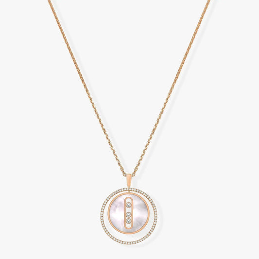 [Amore]LUCKY MOVE MM NACRE BLANCHE DIAMOND NECKLACE
