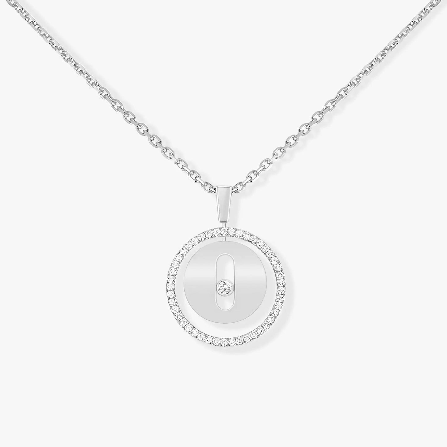 [Amore]LUCKY MOVE PM NECKLACE SILVER DIAMOND