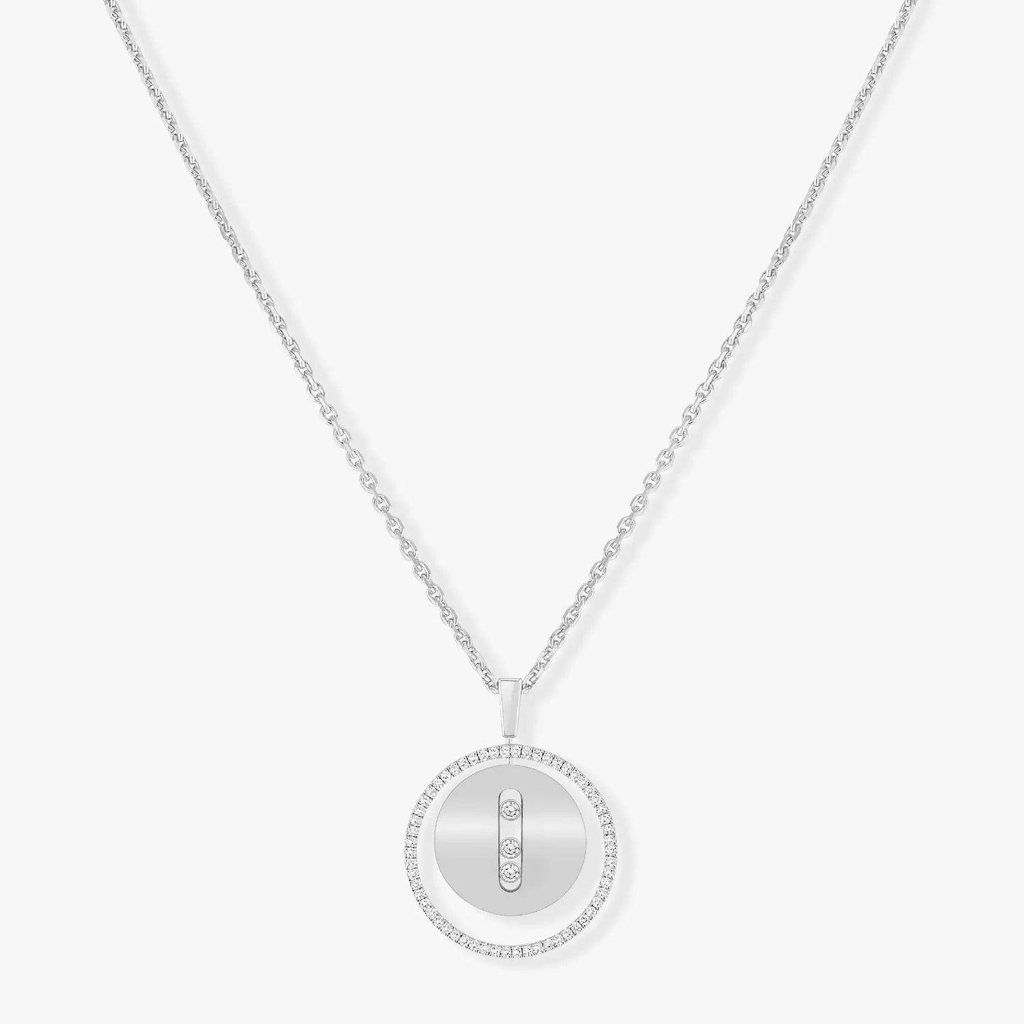 [Amore]LUCKY MOVE MM SILVER DIAMOND NECKLACE