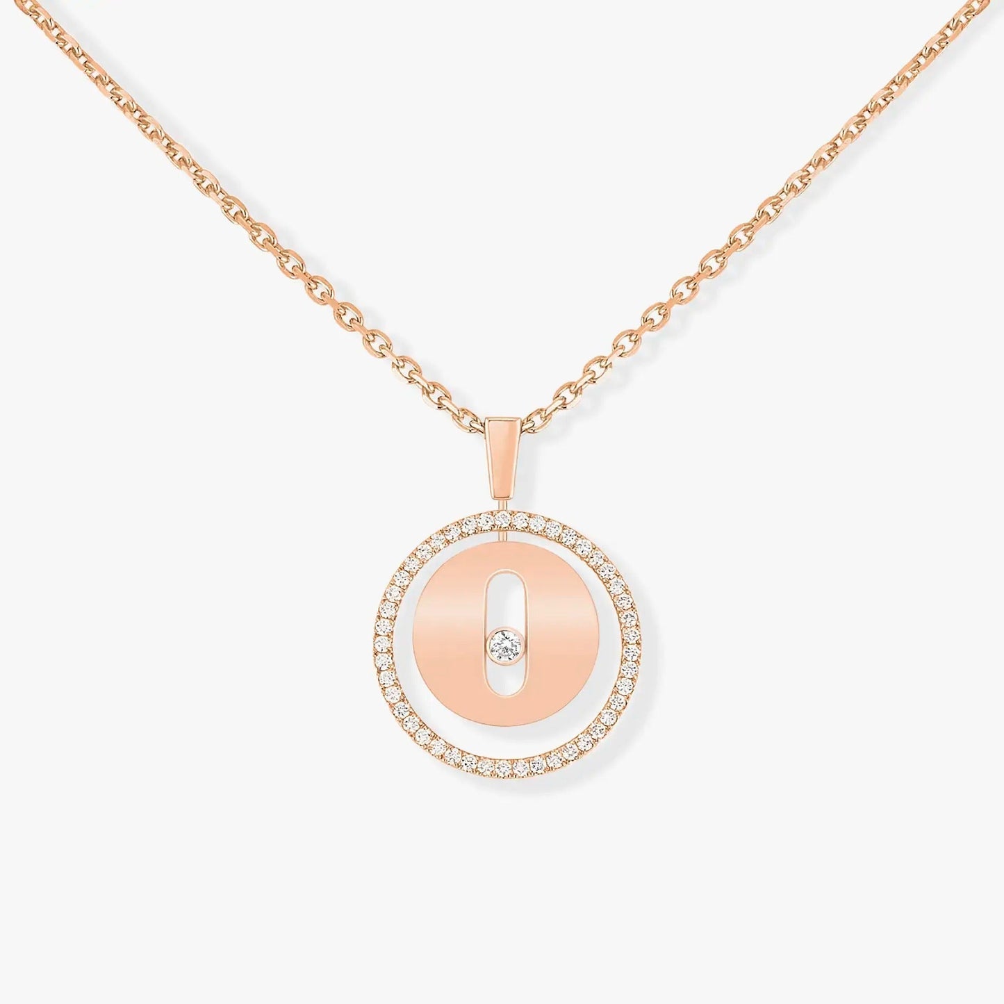 [Amore]LUCKY MOVE PM NECKLACE PINK GOLD DIAMOND