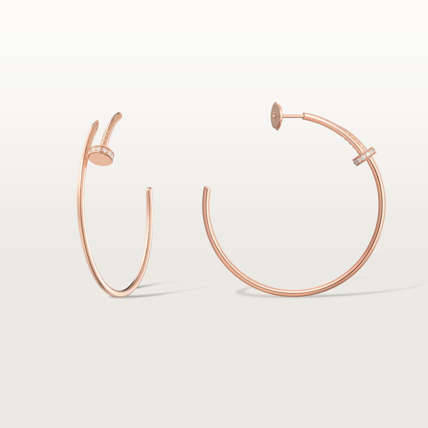 [Amore]JUSTE HALF DIAMOND LARGE EARRINGS