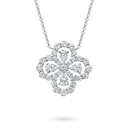 [Amore]LOOP NECKLACE FULL MOTIF DIAMOND 16MM MULTIPLE COLORS