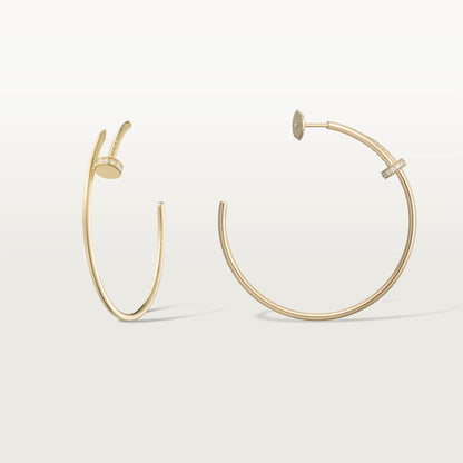 [Amore]JUSTE HALF DIAMOND LARGE EARRINGS