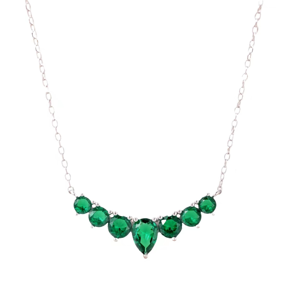 [Amore]Dainty Colorful Heart Necklace