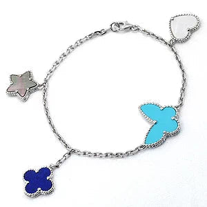 [Amore]LUCKY SPRING SILVER BRACELET 4 MOTIF