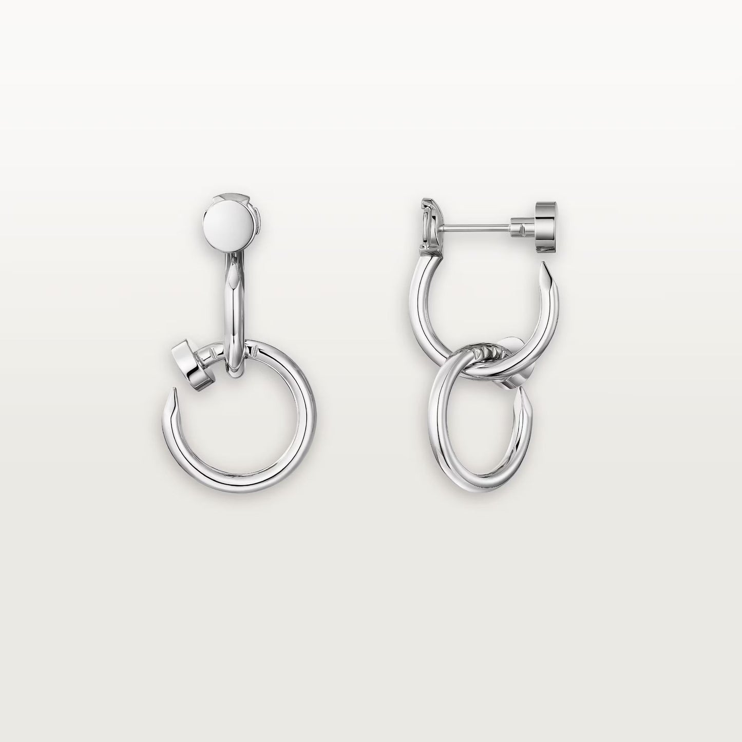 [Amore]JUSTE NO DIAMOND DOUBLE EARRINGS