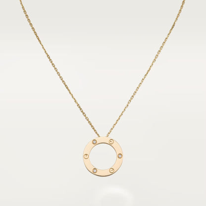 [Amore]LOVE NECKLACE 16MM 3 DIAMONDS