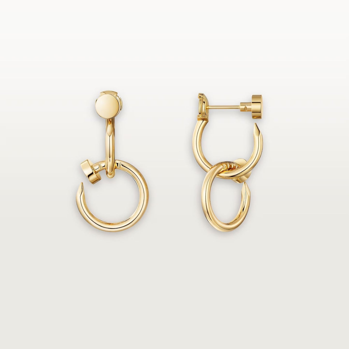 [Amore]JUSTE NO DIAMOND DOUBLE EARRINGS