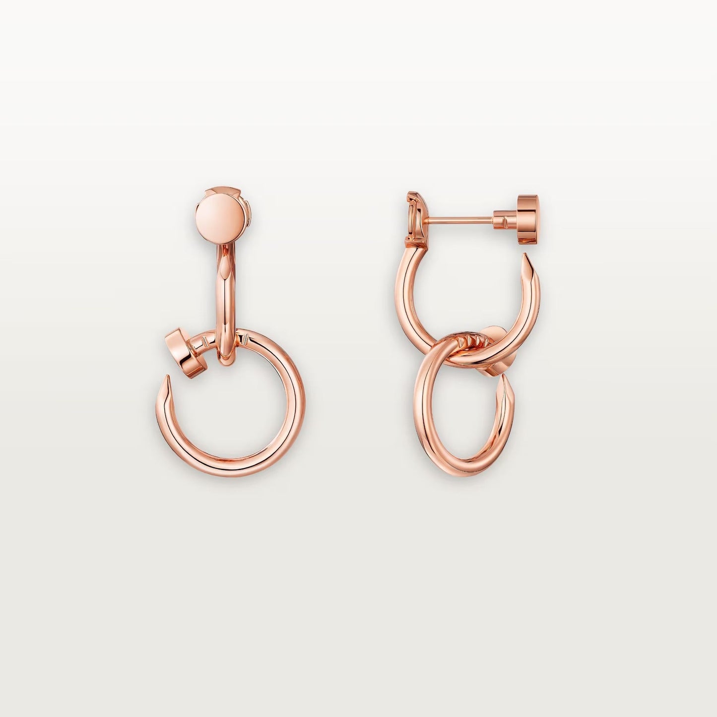 [Amore]JUSTE NO DIAMOND DOUBLE EARRINGS