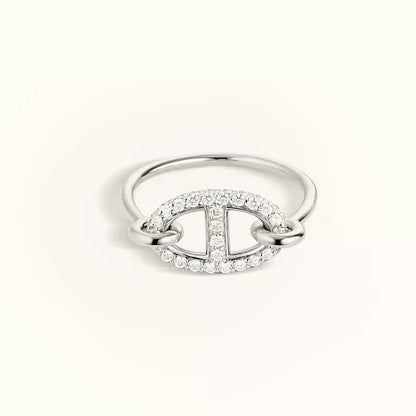 [Amore]RONDE SMALL SILVER DIAMOND RING