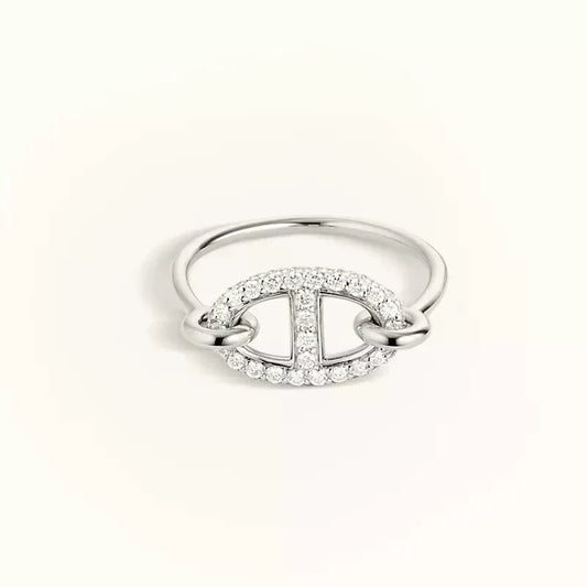 [Amore]RONDE SMALL SILVER DIAMOND RING