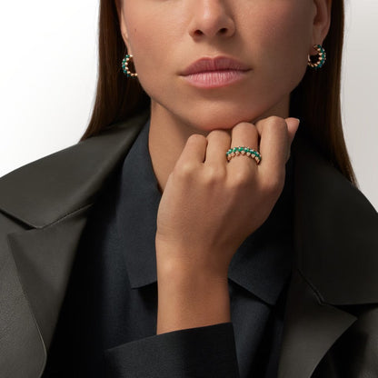 [Amore]CLASH 7.9MM AGATE CHALCEDONY RING