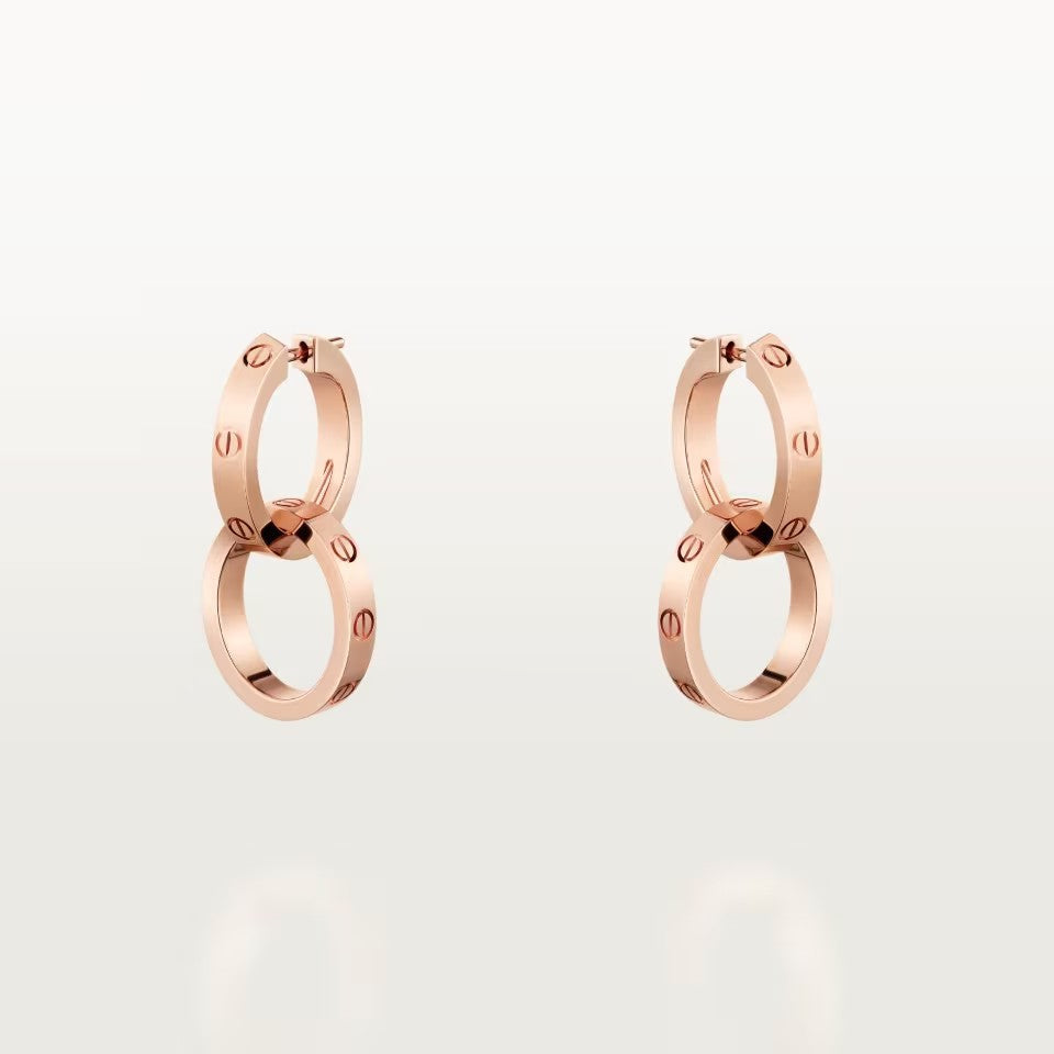 [Amore]LOVE 3.3MM DANGLE EARRINGS
