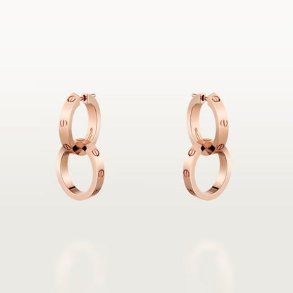 [Amore]LOVE 3.3MM DANGLE EARRINGS