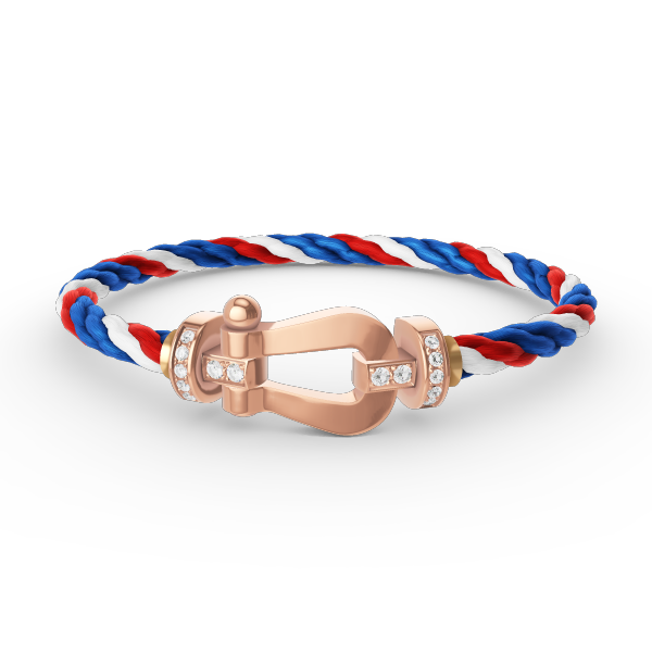 [Amore]FORCE LARGE HORSESHOE HALF DIAMOND BRACELET ROSE GOLD