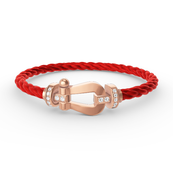 [Amore]FORCE LARGE HORSESHOE HALF DIAMOND BRACELET ROSE GOLD