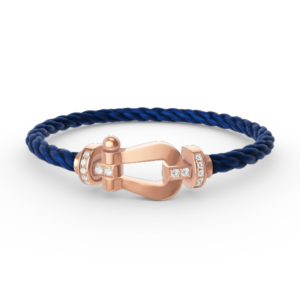 [Amore]FORCE LARGE HORSESHOE HALF DIAMOND BRACELET ROSE GOLD