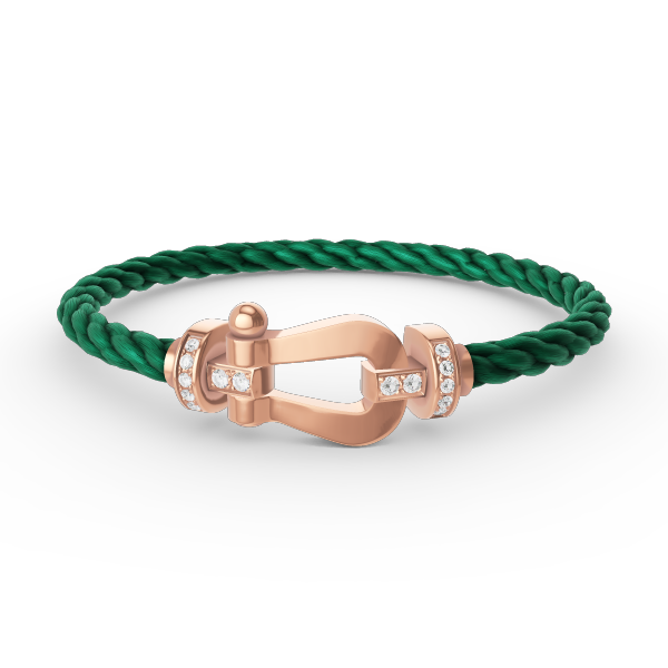 [Amore]FORCE LARGE HORSESHOE HALF DIAMOND BRACELET ROSE GOLD