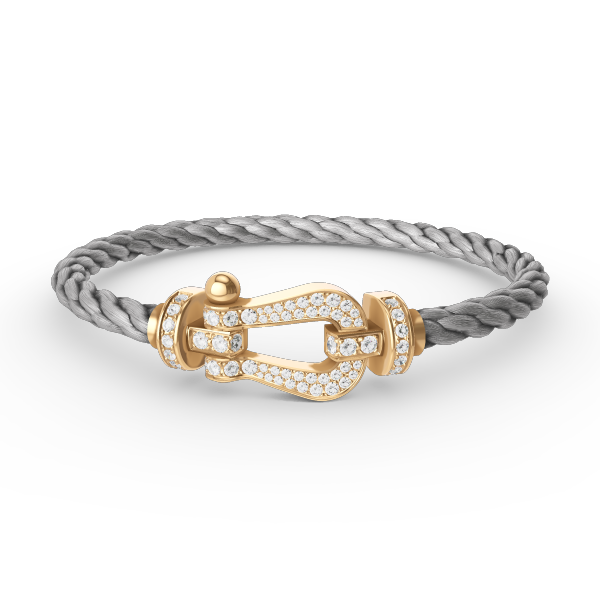 [Amore]FORCE LARGE HORSESHOE FULL DIAMOND BRACELET GOLD