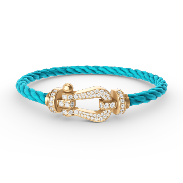 [Amore]FORCE LARGE HORSESHOE FULL DIAMOND BRACELET GOLD