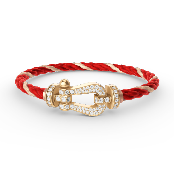 [Amore]FORCE LARGE HORSESHOE FULL DIAMOND BRACELET GOLD