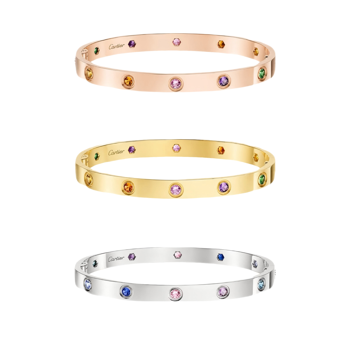 [Amore]2026 RAINBOW LOVE BRACELET 6.1MM  10 DIAMONDS