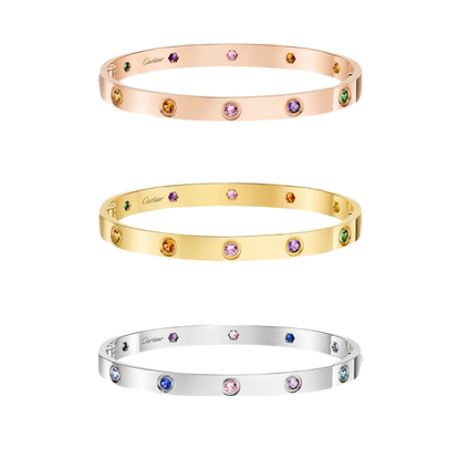 [Amore]2026 RAINBOW LOVE BRACELET 6.1MM  10 DIAMONDS