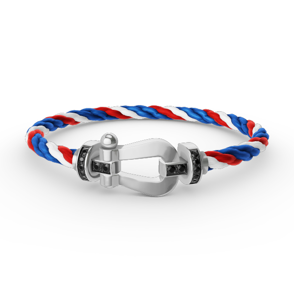 [Amore]FORCE LARGE HORSESHOE BLACK DIAMOND BRACELET SILVER