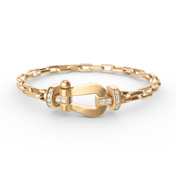 [Amore]FORCE LARGE HORSESHOE CLASP  METAL BRACELET
