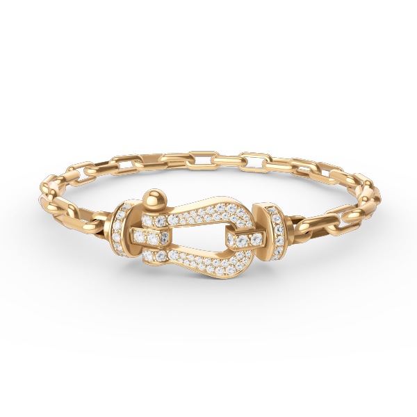 [Amore]FORCE LARGE HORSESHOE CLASP  METAL BRACELET